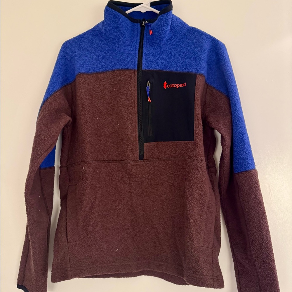 Cotopaxi Women's Blue and Brown Hoodie